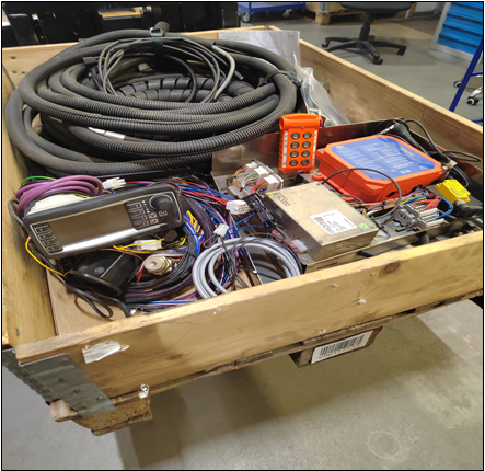 Лебедка в сборе