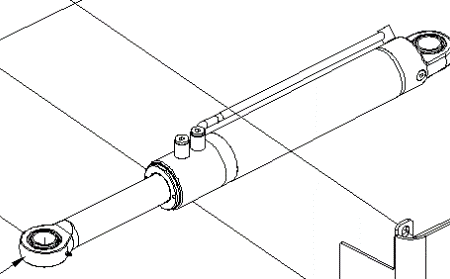 ГИДРОЦИЛИНДР РАМНОГО УПРАВЛЕНИЯ