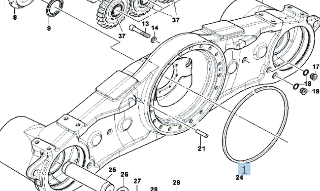 КОРОБКА ХОДОВОЙ ТЕЛЕЖКИ